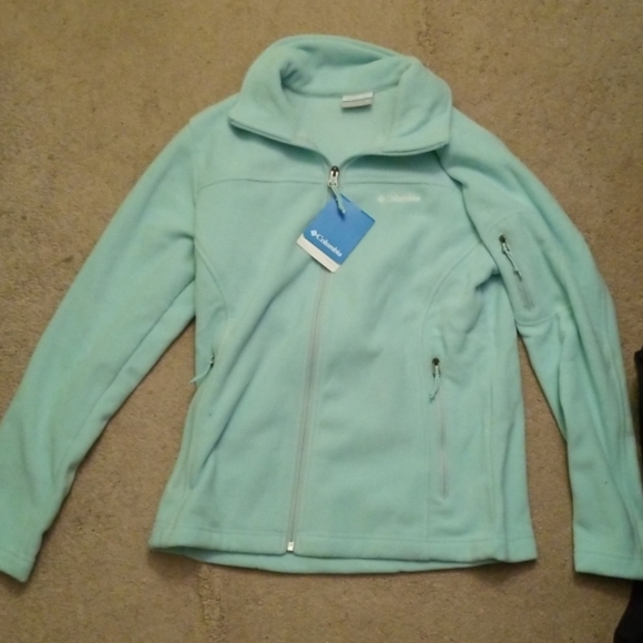 NWT Turquoise Columbus Fleece Jacket - Picture 1 of 4